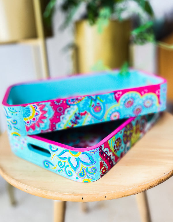 Floral Paisley Tray