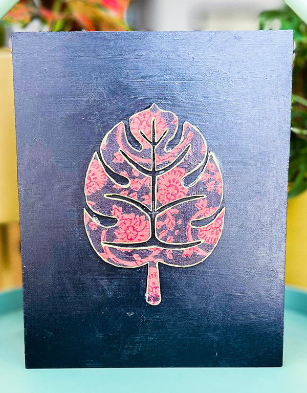 Ethnic Leaf - Red Bagh Wall Art