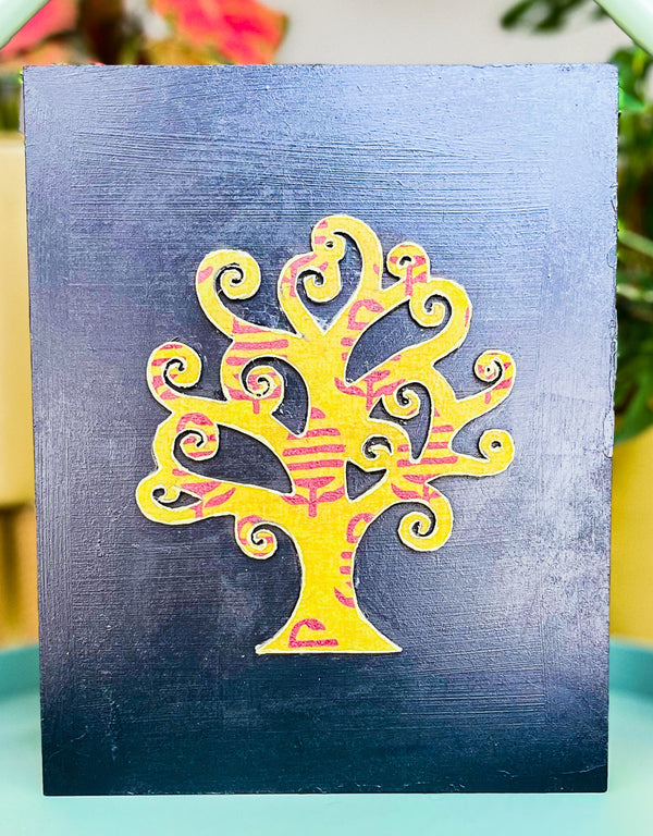 Ethnic Leaf - Yellow Bagh Wall Art